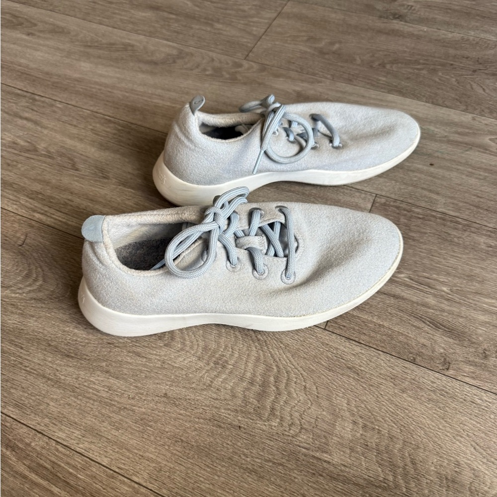 Allbirds blue wool runners size w9x running shoes sneakers merino wool